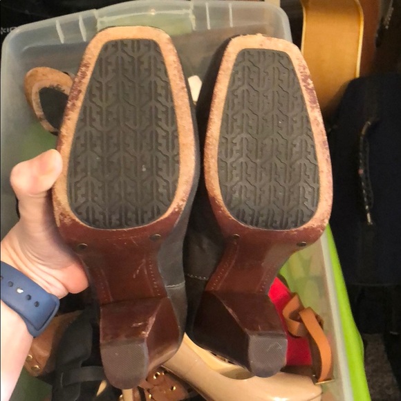 Frye Mary Jane Heels... faded grey color - Picture 5 of 5